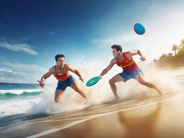 九游体育网站_ 世界沙滩飞盘赛，浪花中的团队合作，飞盘世界锦标赛