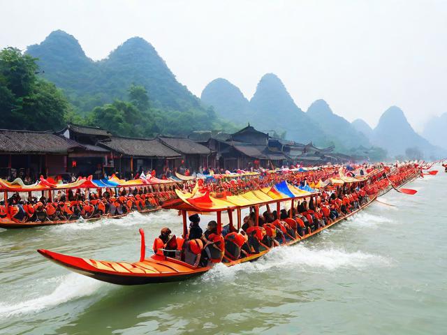 九游体育网站_ 乡村传统划龙舟赛，传承古老的水上文化，游戏划龙舟游戏规则