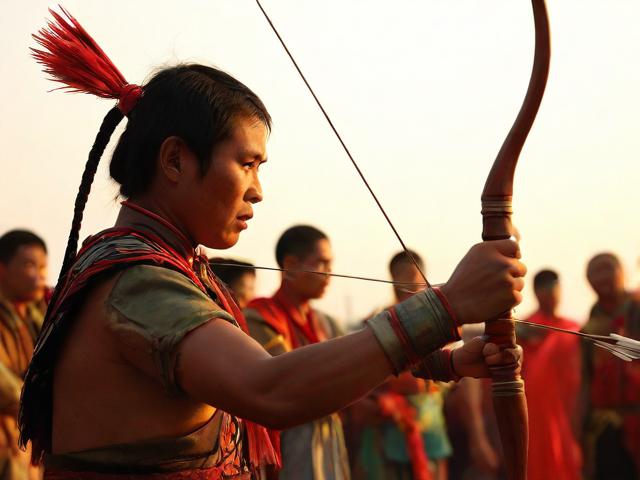 九游体育网站_ 传统射箭文化节，比拼精准的技术魅力，射箭体验活动